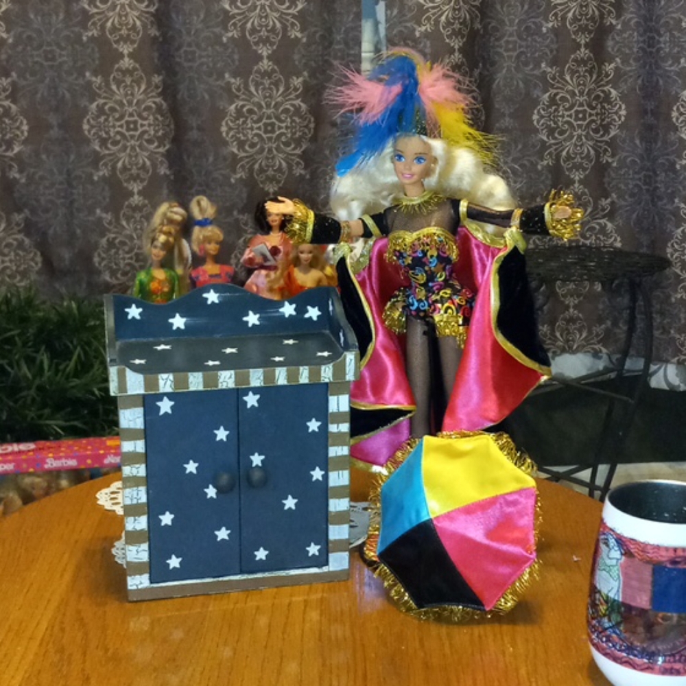 Doll wooden wash stand
